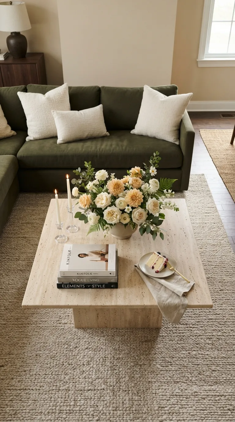 room decor birthday Floral Coffee Table Centerpiece