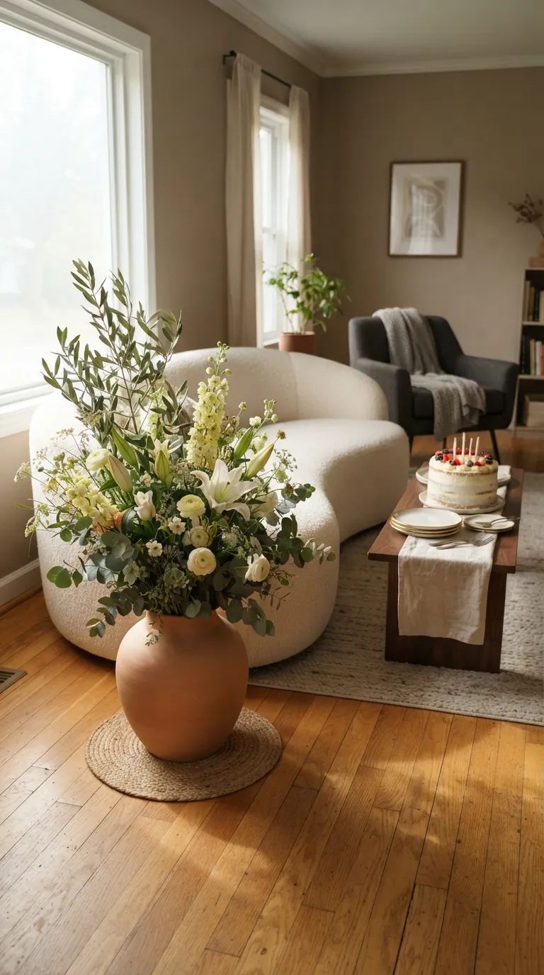 room decor birthday Floral Floor Arrangement