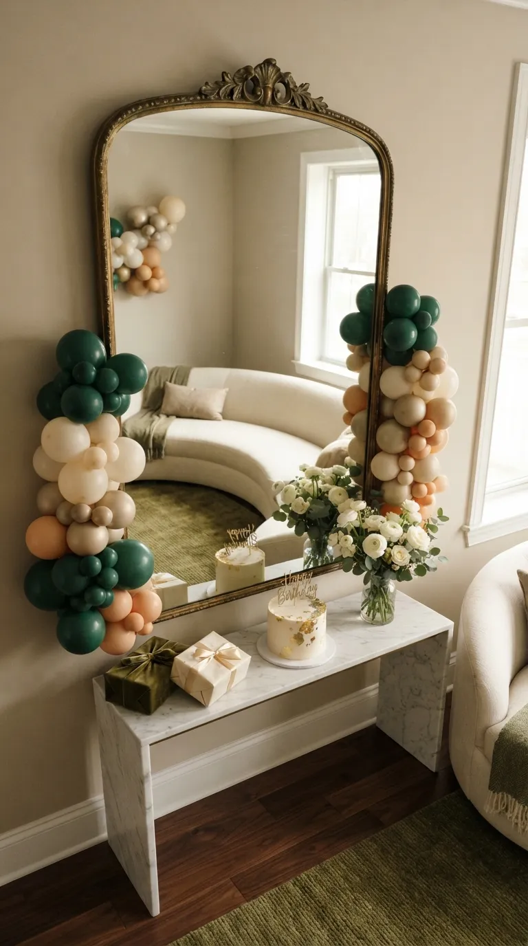 room decor birthday Mirror Balloon Reflection
