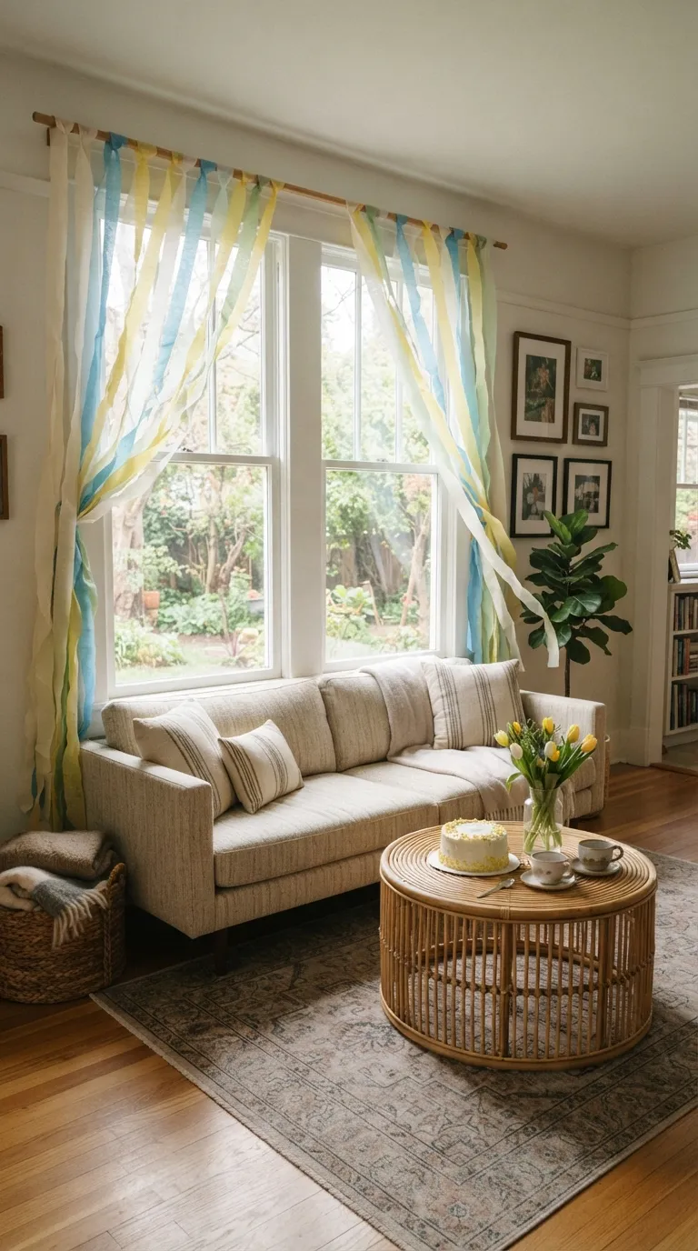 room decor birthday Streamer Window Frame