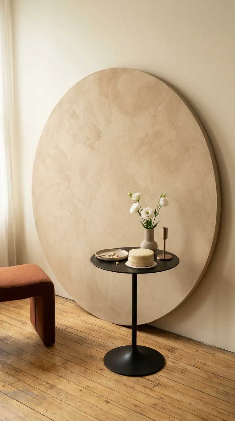 simple birthday backdrop ideas for home Build a Minimalist Circle Backdrop