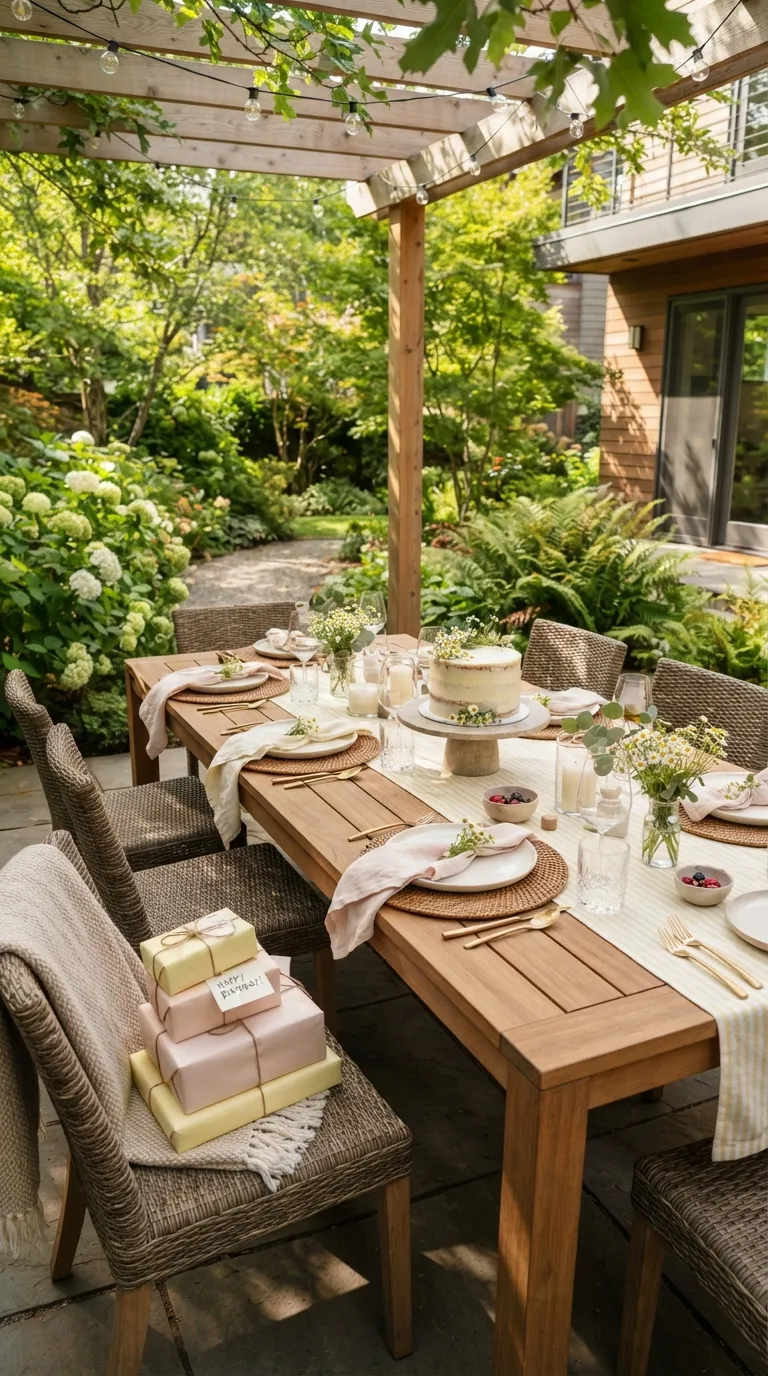 simple birthday decor ideas for girls Create a Pretty Outdoor Birthday Table