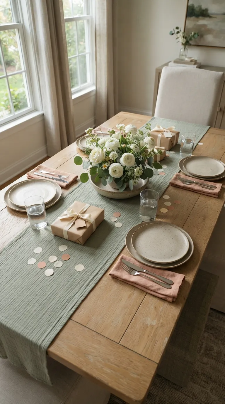 simple birthday decoration ideas on a budget Finish With a Simple Table Runner