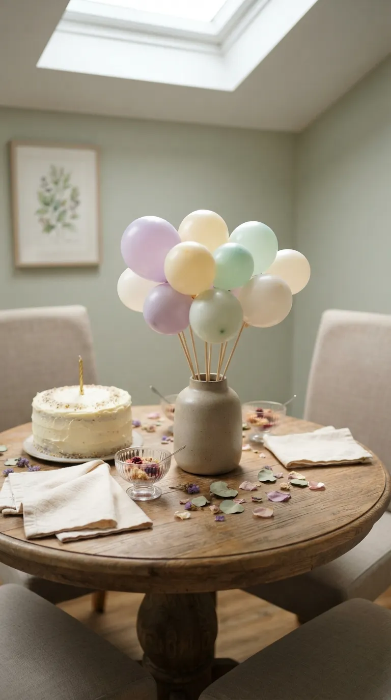 simple birthday decoration ideas on a budget Make a DIY Balloon Centerpiece
