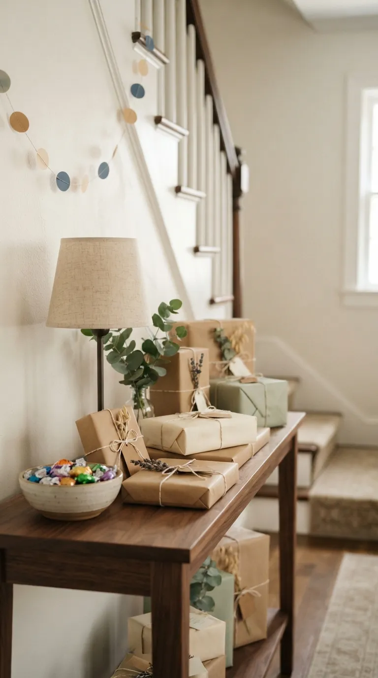 simple birthday decoration ideas on a budget Style a Simple Gift Table