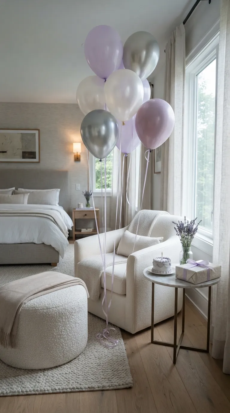 simple birthday decorations Floating Balloon Clusters
