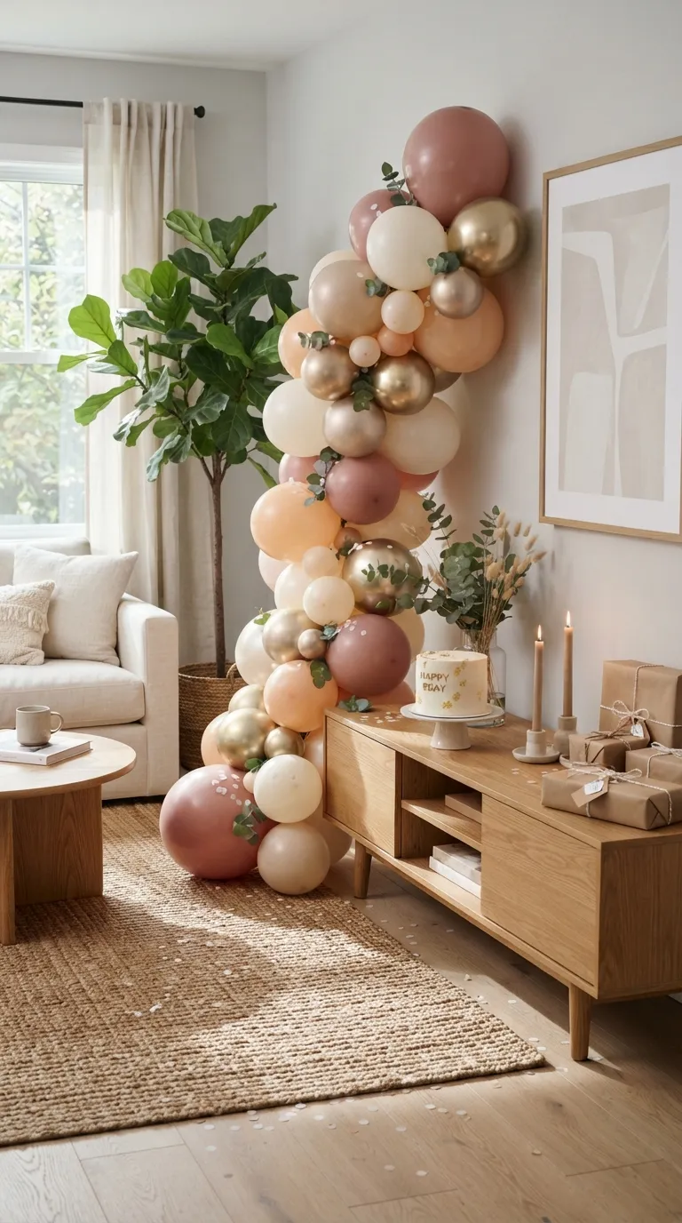 simple birthday decorations Soft Balloon Garland