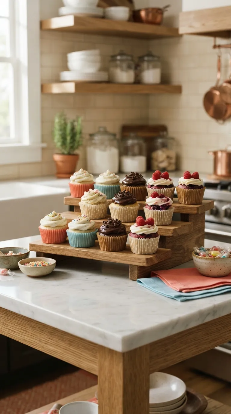 simple birthday party decor ideas at home Make a DIY Cupcake Display