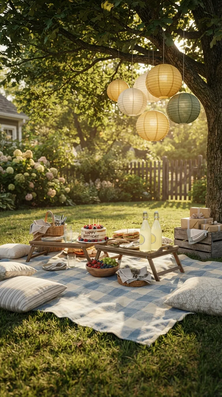 simple birthday party decor ideas at home Set Up a Cozy Birthday Picnic