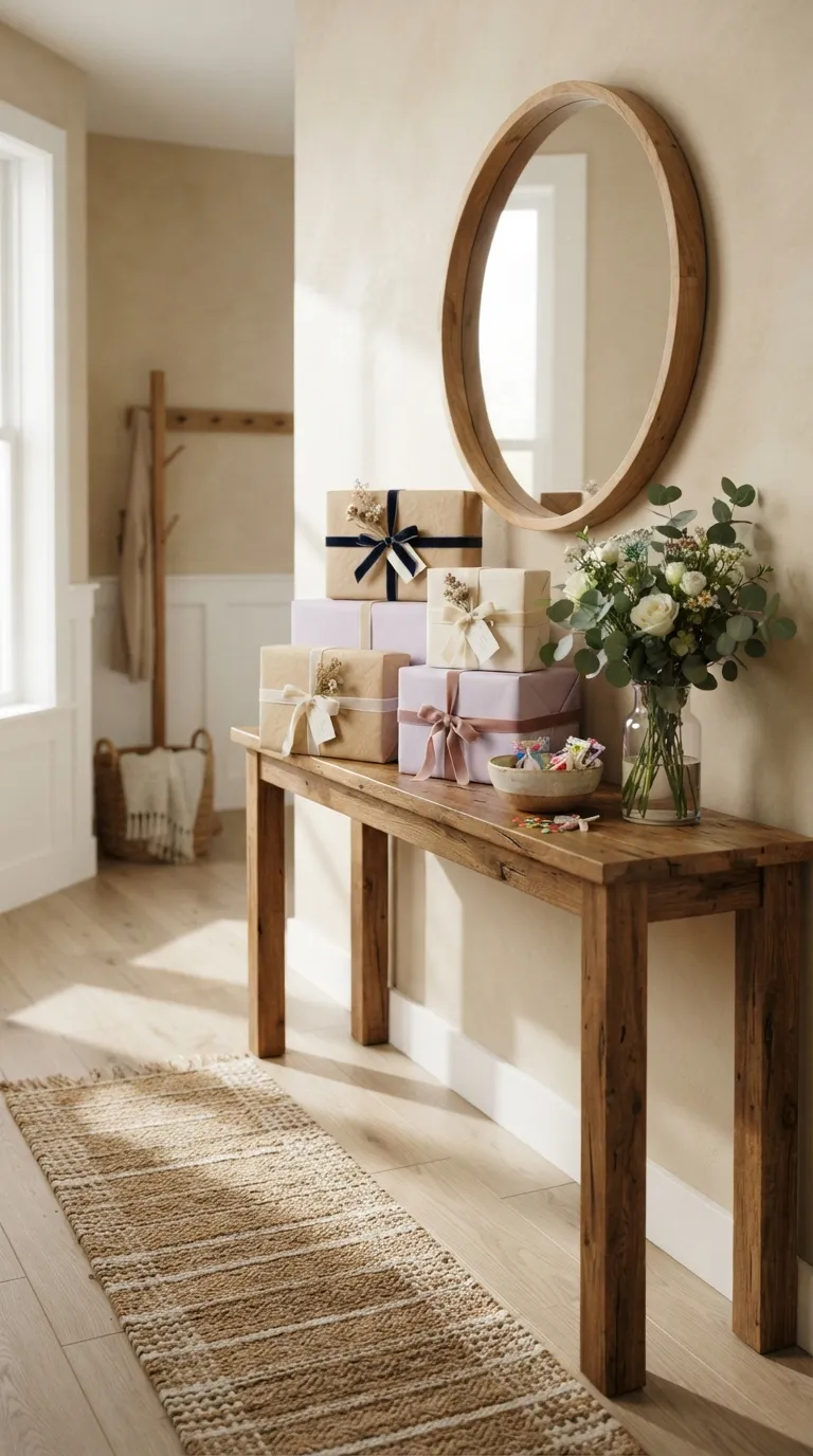 simple birthday party decor ideas at home Style a Simple Gift Table