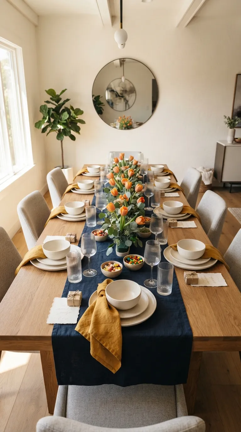 simple birthday party decor ideas at home Turn the Dining Table Into the Party Center