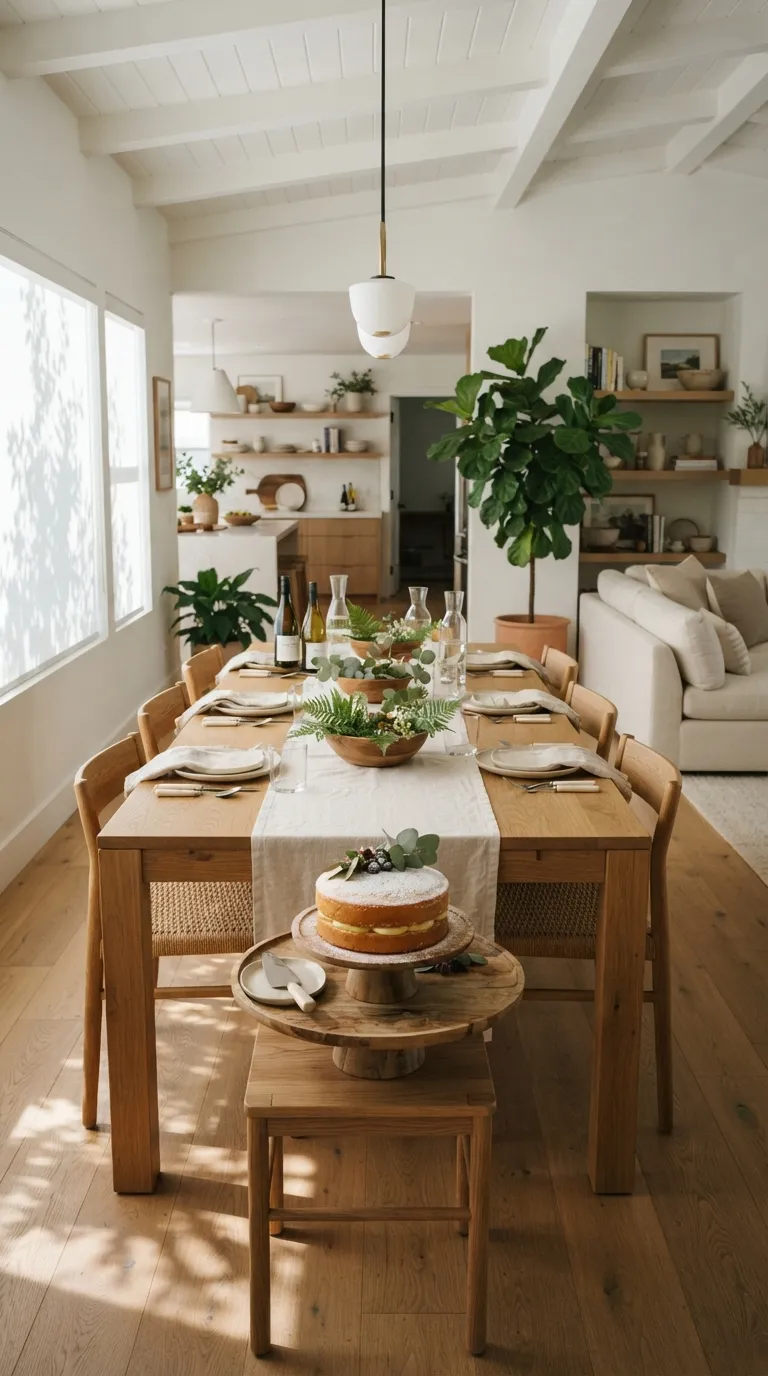 simple birthday party decor ideas for adults Bring in Natural Wood and Greenery