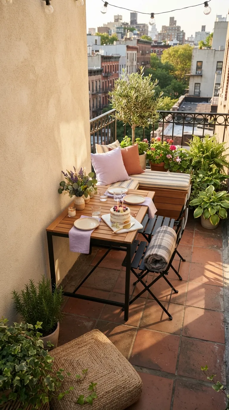 simple birthday party decor ideas for adults Decorate a Small Balcony Birthday
