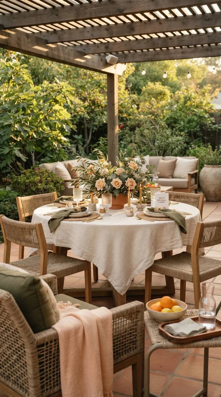simple birthday party decor ideas for adults Set Up a Pretty Outdoor Birthday Patio