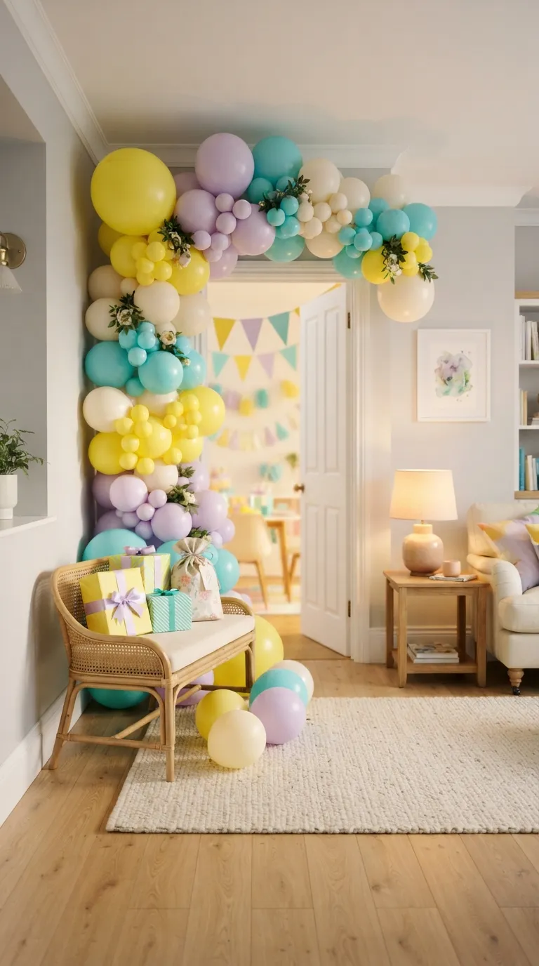 simple birthday party decoration ideas for kids Make a Fun Balloon Arch