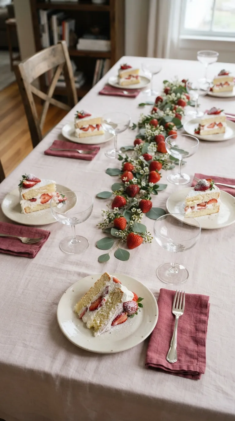 simple birthday table decor ideas Set Up Individual Dessert Plates