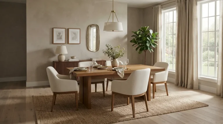 simple dining room decor