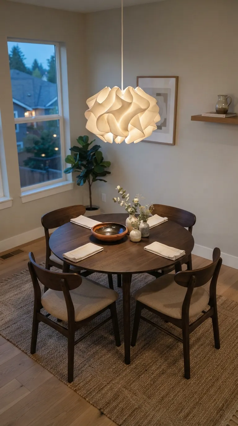 simple dining room decor Sculptural Pendant Light