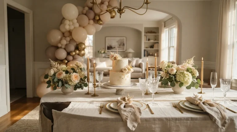 simple elegant birthday party decor ideas