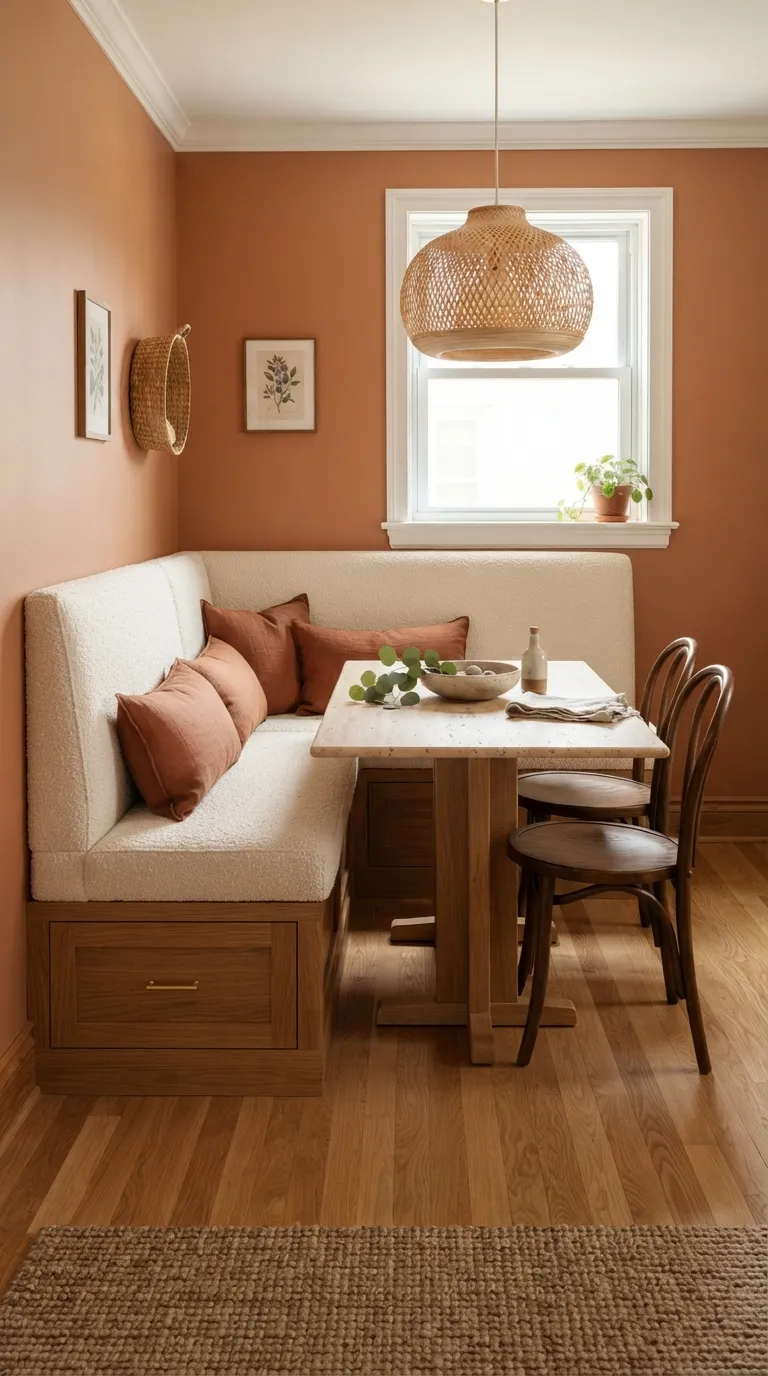 small dining room ideas decor Built-In Corner Banquette