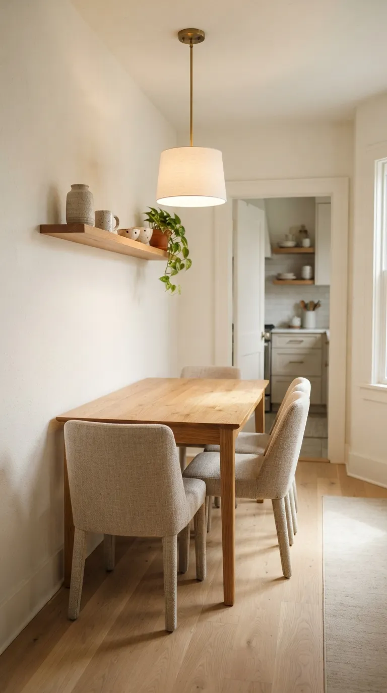small dining room ideas decor Slim Wooden Table
