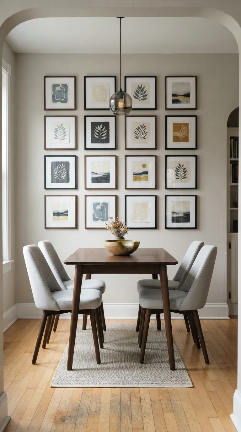 small dining room ideas decor Small Dining Gallery Wall