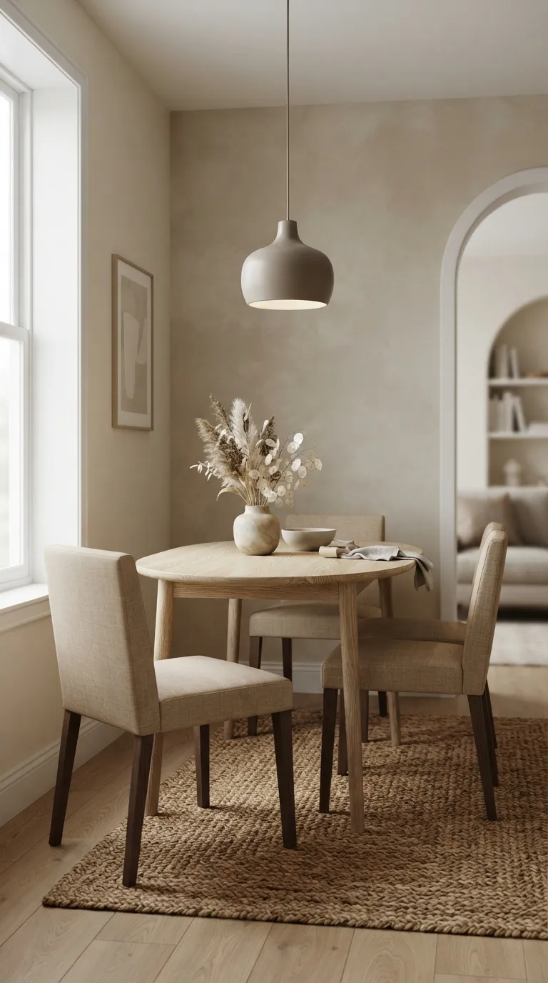 small dining room ideas decor Soft Neutral Dining Palette