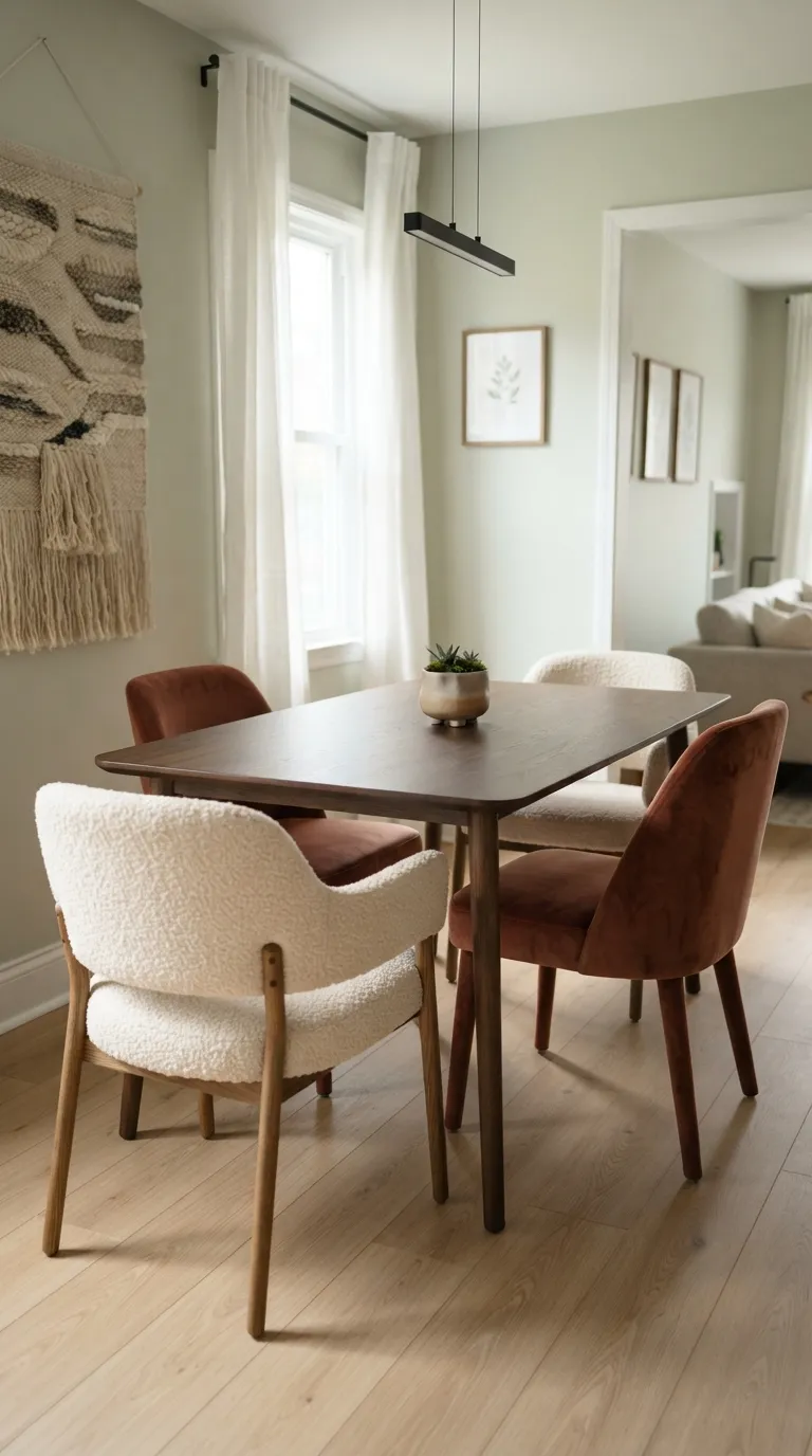 small dining room ideas decor Two-Tone Dining Chairs