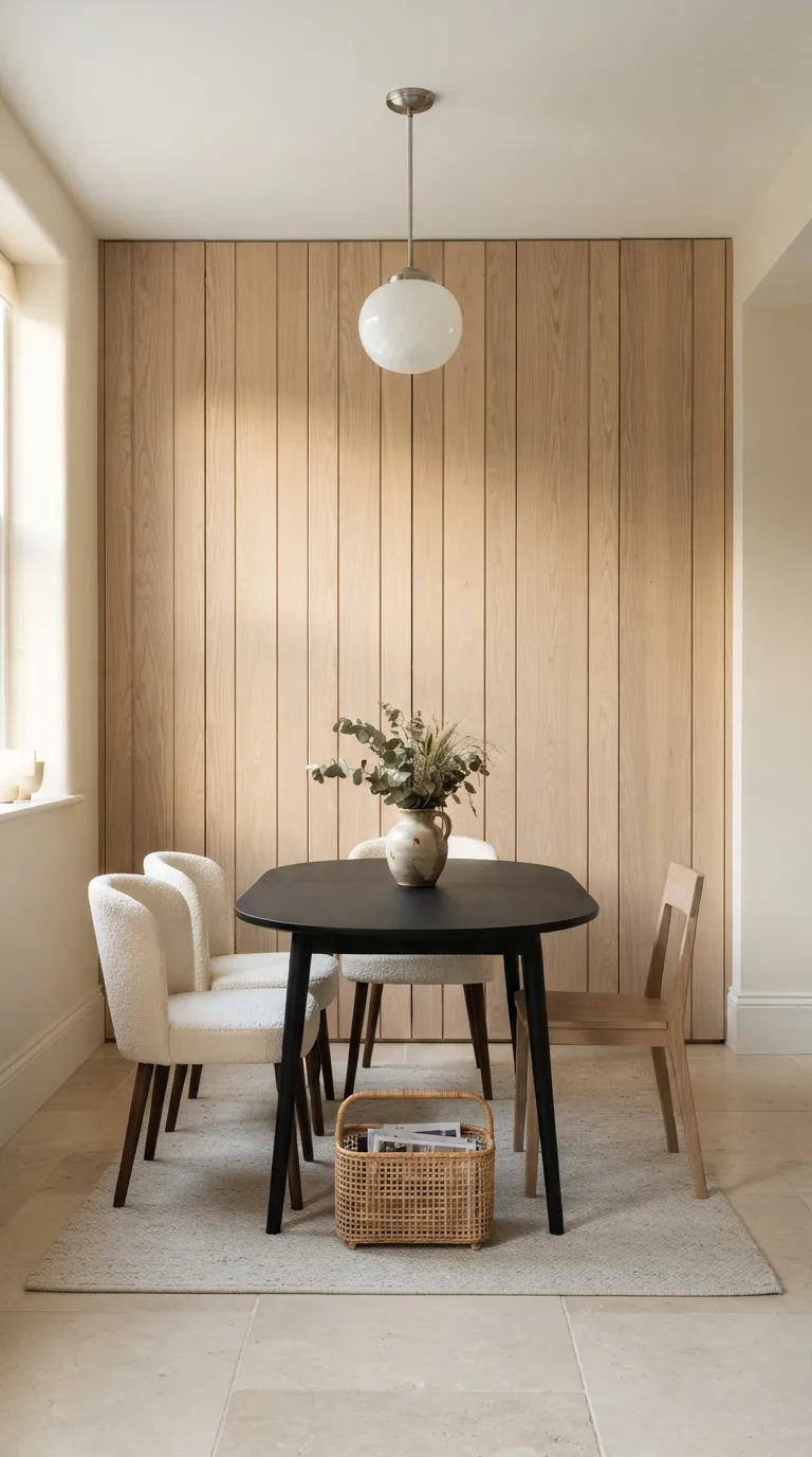 small dining room ideas decor Vertical Wall Paneling