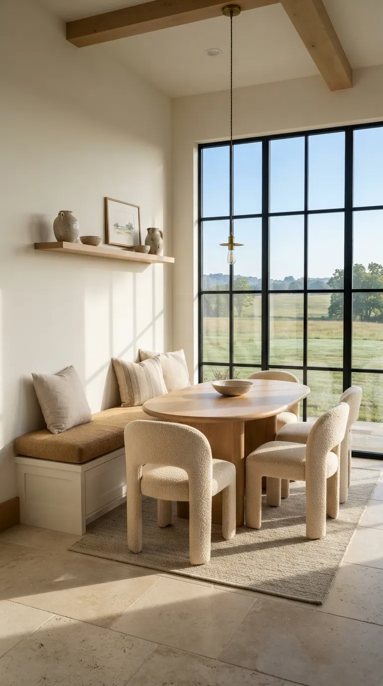 western dining room decor Modern Ranch Dining Nook