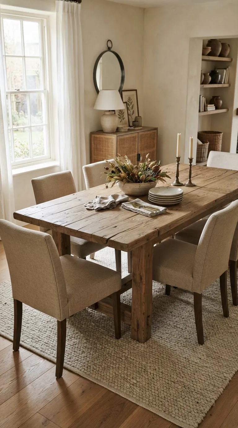western dining room decor Reclaimed Wood Dining Table