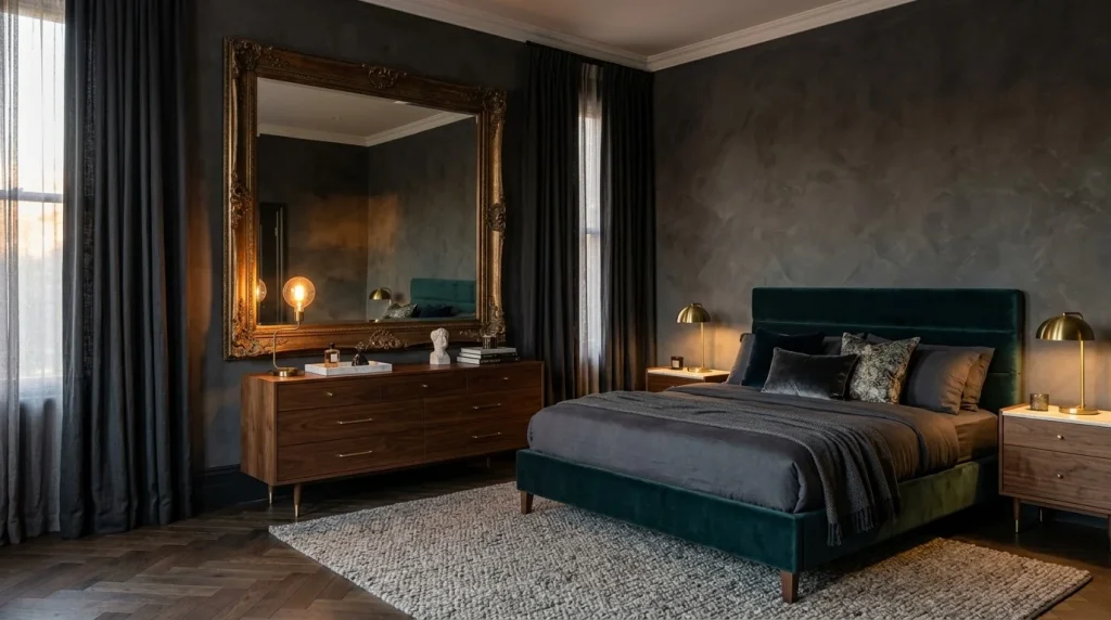 Bronze Mirror Wall