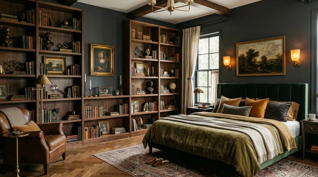 Floor-to-Ceiling Bookshelves