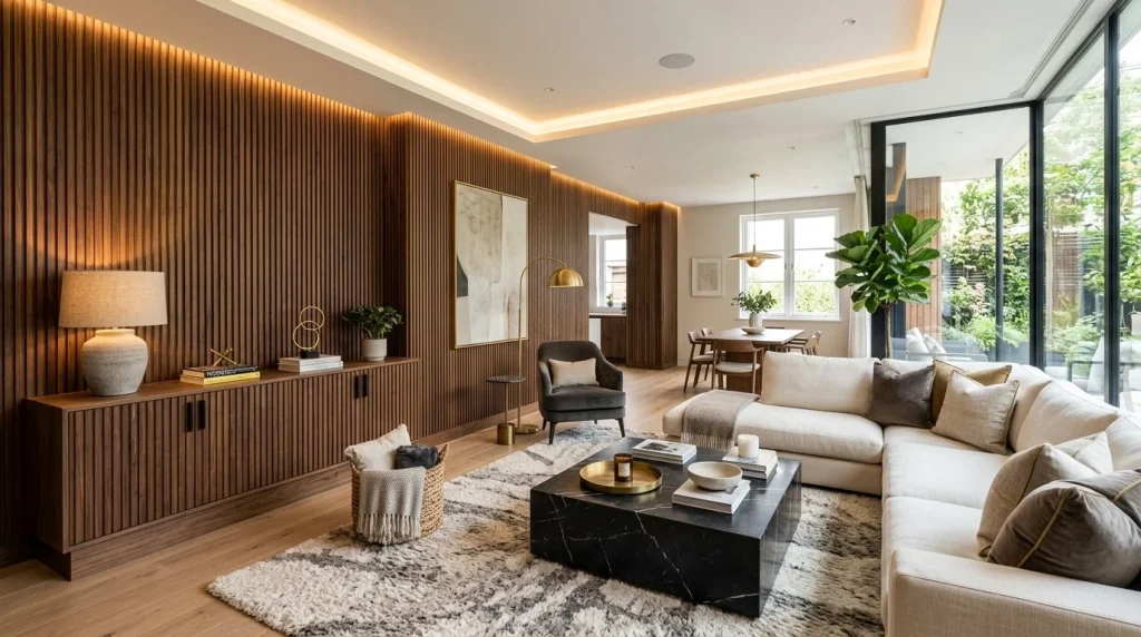 Fluted Wood Details