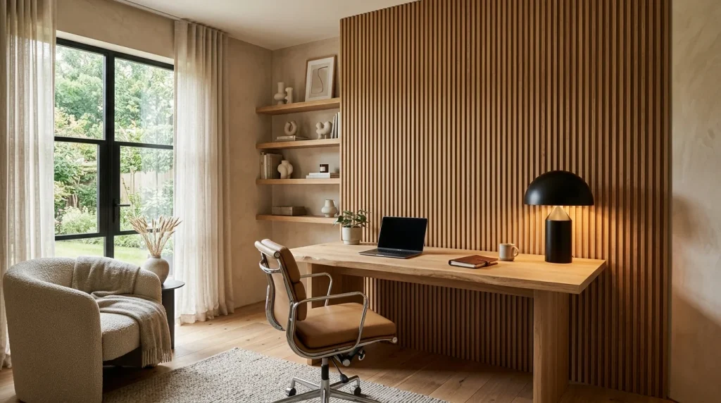 Fluted Wood Wall