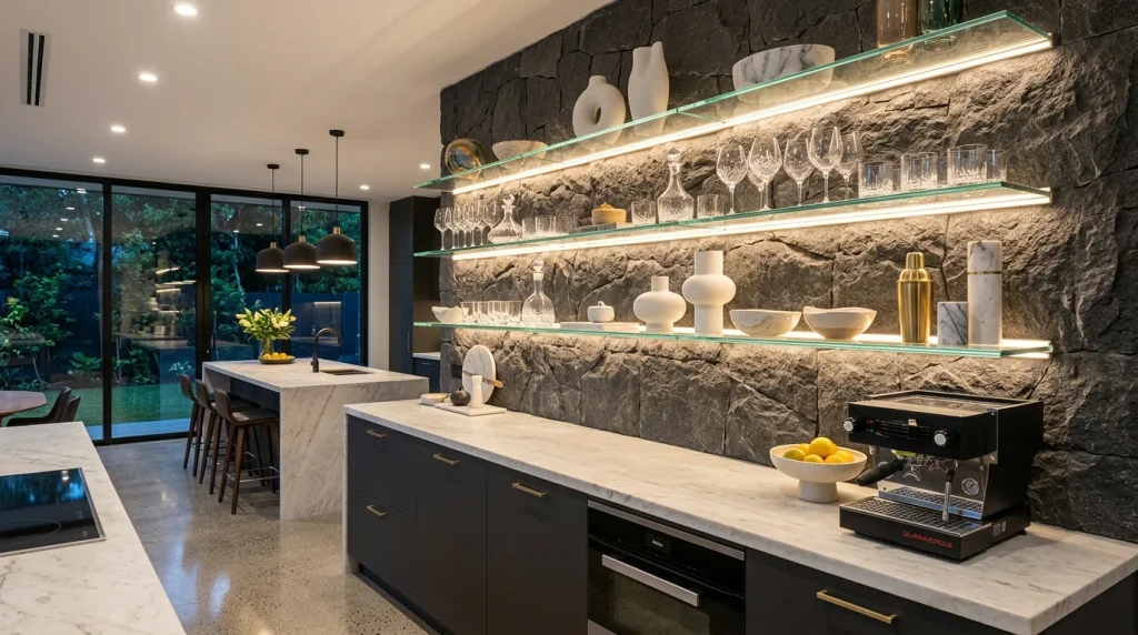 Illuminated Glass Shelves