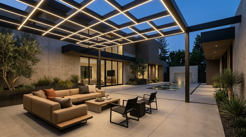 Minimalist Courtyard Grid
