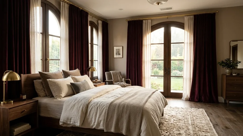 Velvet Window Drapes