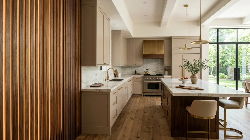 Vertical Wood Slats